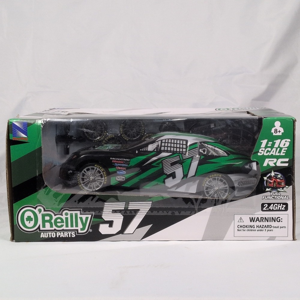 O'Reilly Auto Parts TS 1:16 NASCAR Replica RC Car RWD 2.4GHz Green USED IN BOX